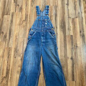 Vintage 1960s Lee Denim Overalls Union Made small